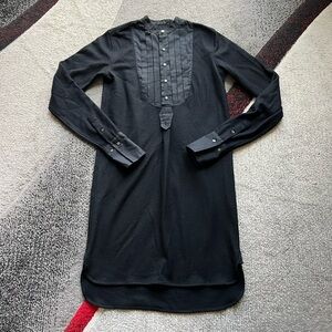 Ralph Lauren Gray Wool Long Sleeve Tunic Dress